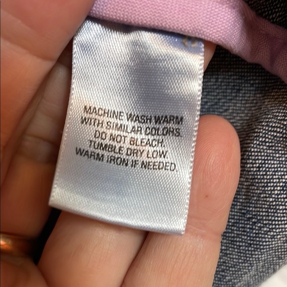 Women's XL (18) Covington stretch Denim Jacket Button Front pockets 3/4 sleeves - Picture 4 of 10